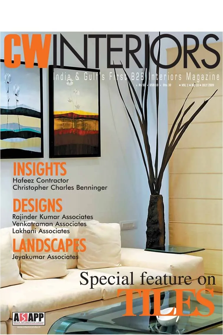 CW Interior Magazine published Jeyakumar Associates Project Design