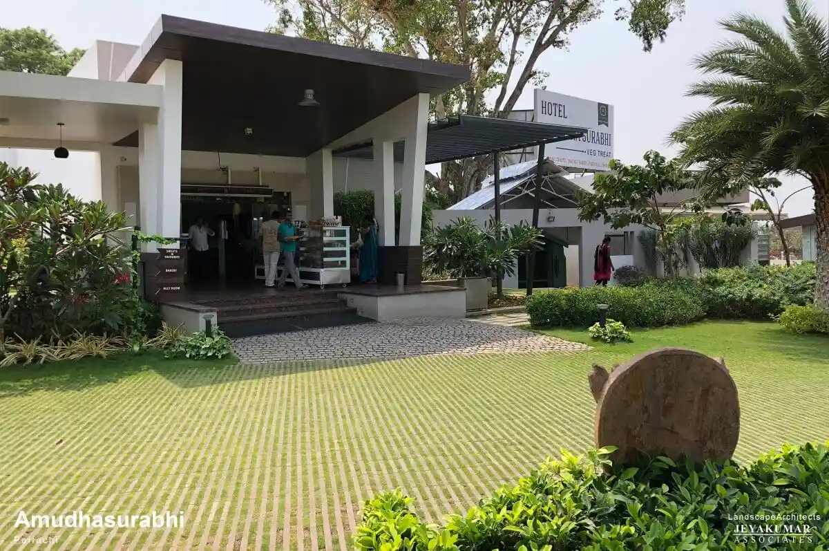 Amuthasurabhi Restaurant Landscape Design