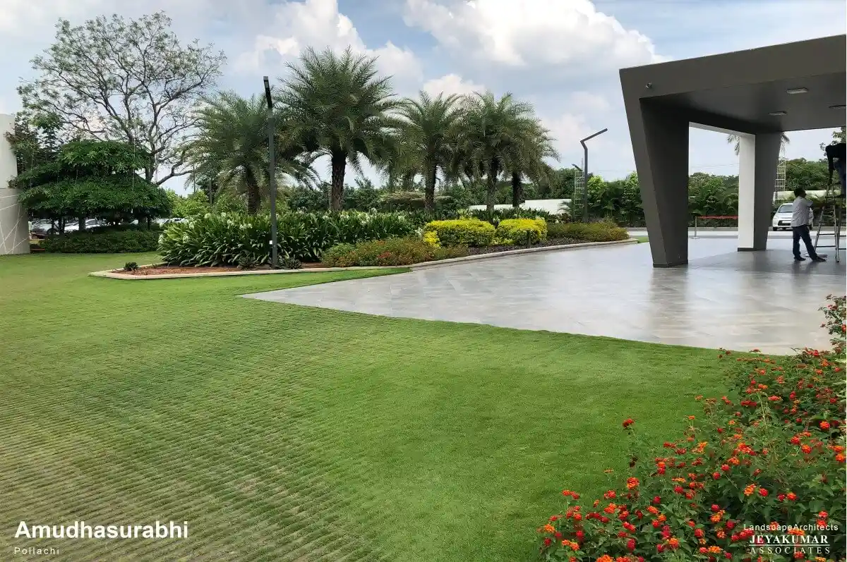 Amuthasurabhi Restaurant Elegant Landscape Design